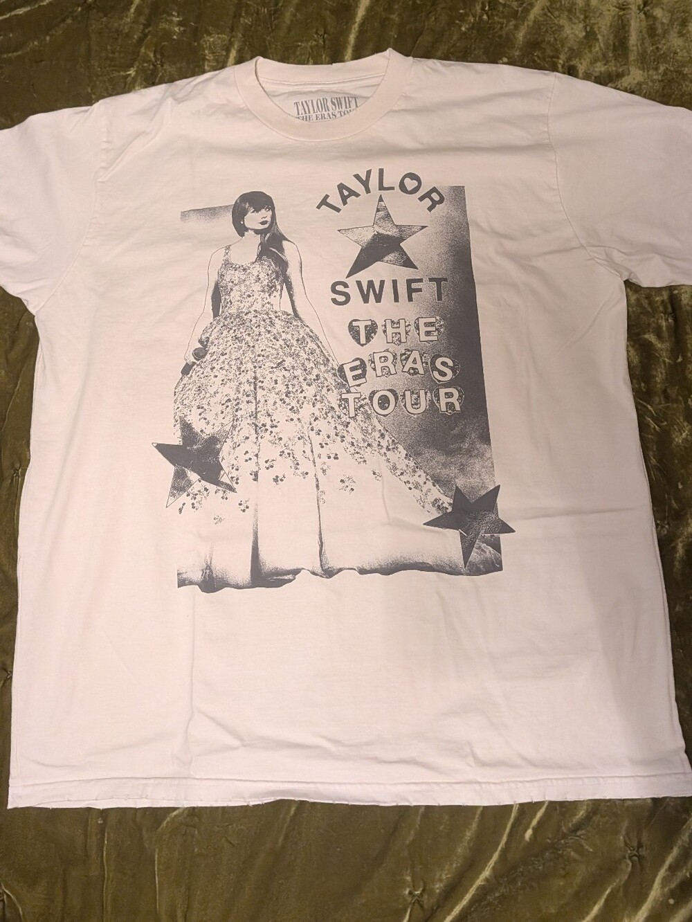 NWOT Taylor Swift The Eras Tour Distressed Graphic Tee - White